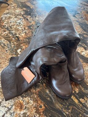 Stetson Men’s Brown Leather Pull-On Boots